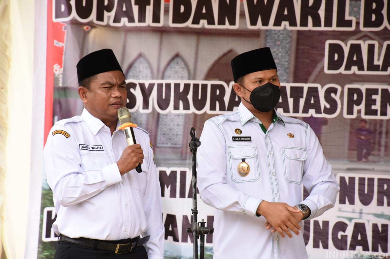 Bupati didampingi Wabup Sergai Resmikan Masjid dan Pembangunan Jalan