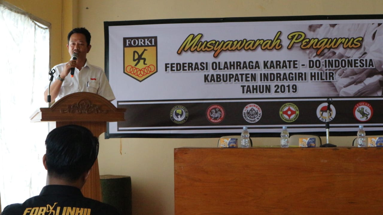 Dihadiri 6 Perguruan, Forki Inhil Gelar Musyawarah Pengurus Tahun 2019
