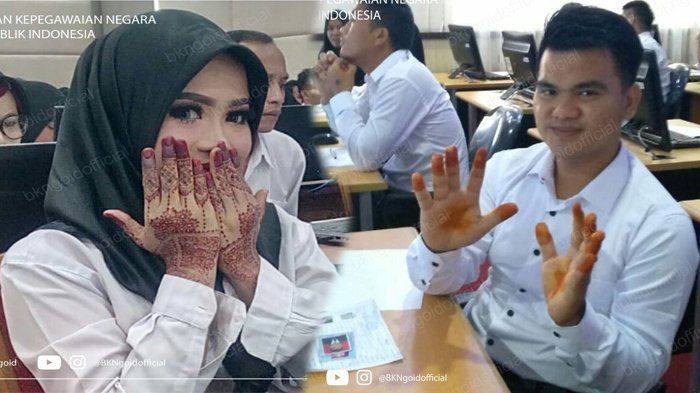 Demi Ikuti Tes CPNS, Pengantin Ini Rela Tinggalkan Resepsi Pernikahan