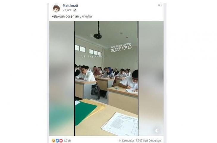Kelakuan Dosen Kocak, Godain Mahasiswa dengan Hai Tayo