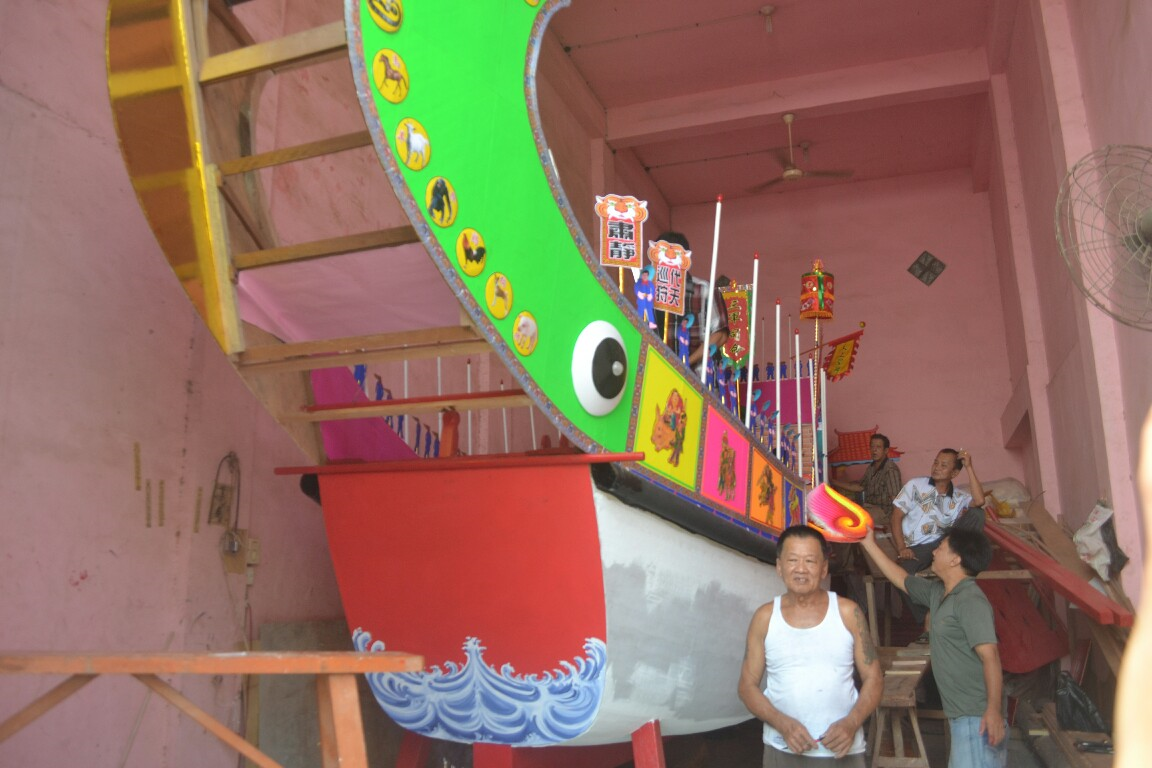 Pengerjaan Replika Kapal Tongkang di Rohil sudah 90 Persen