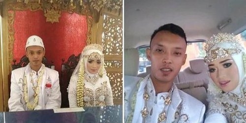 Bikin Baper... Kisah Sepasang Driver Ojol yang Berakhir di Pelaminan