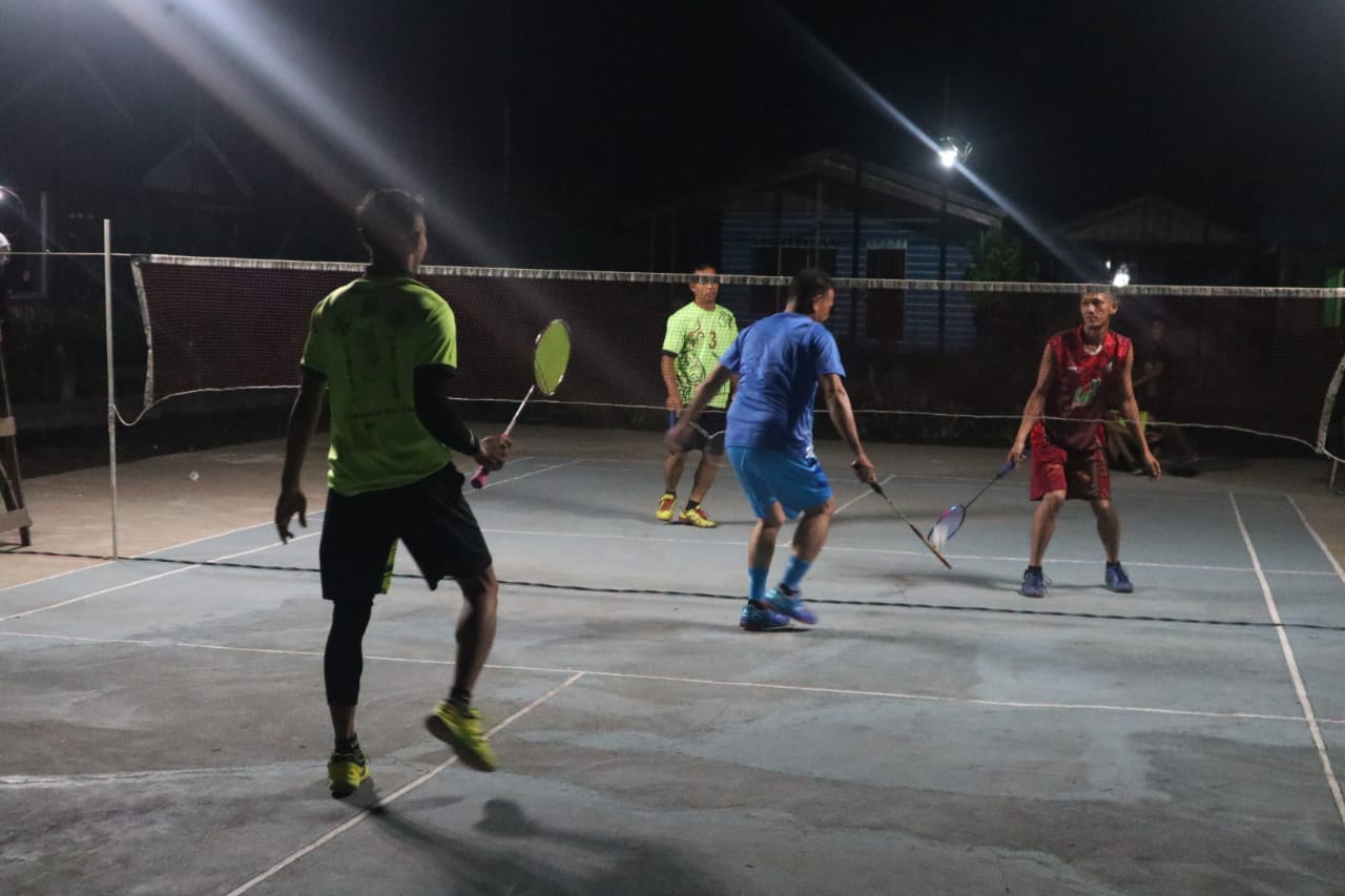 Pererat Keakraban Bersama Warga, Stagas TMMD 111 Kodim 0314/Inhil Gelar Turnamen Olahraga