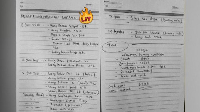 Mantan Tagih Barang yang Pernah Diberikan, Curhatan Cewek Ini Viral