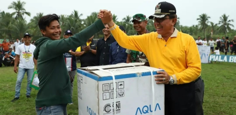 Wardan Tutup Turnamen Sepak Bola Bupati Inhil 2023 Sungai Undan