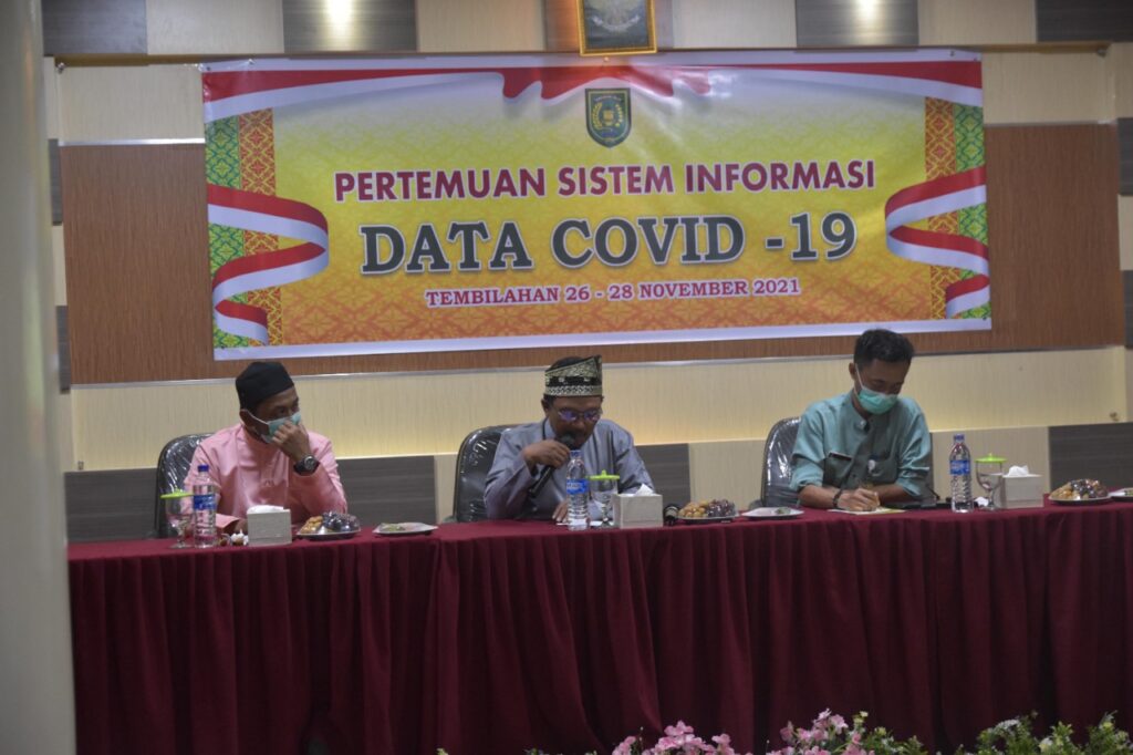 Seluruh Puskesmas di Inhil Ikuti Pertemuan Sistem Informasi Data Covid-19