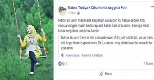 Sahabat Citra Novita Pramugari Lion Air Berharap Masih Ada Keajaiban, Pesannya Mengharukan