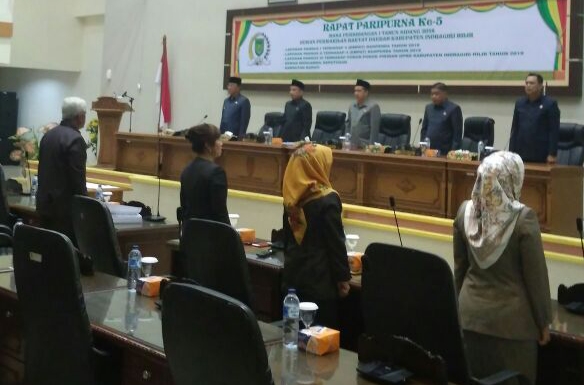 DPRD Inhil Gelar Rapat Paripurna Ke-5 Masa Persidangan I, Tahun Sidang 2018