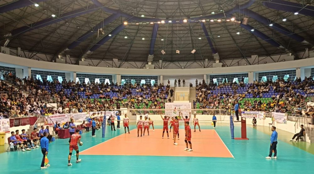 Juara Grup A, Tim Voli Putra Riau Melaju ke Babak Semifinal Porwil Sumatera XI