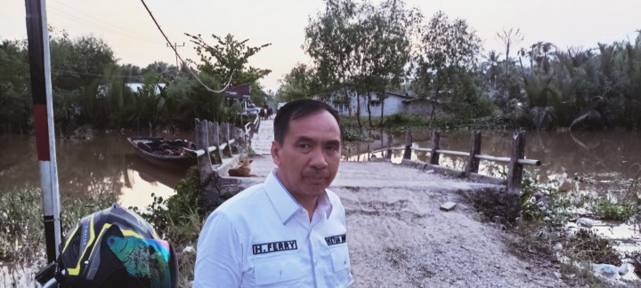 Ketua DPRD Inhil: Jembatan Parit 16 Desa Pulau Kecil Reteh Sudah Dianggarkan