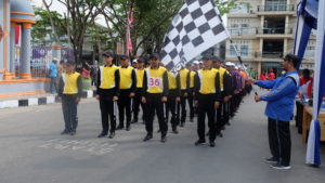 Meriahkan Milad Inhil ke-54, Dinkes Inhil Ikut Serta Lomba Gerak Jalan
