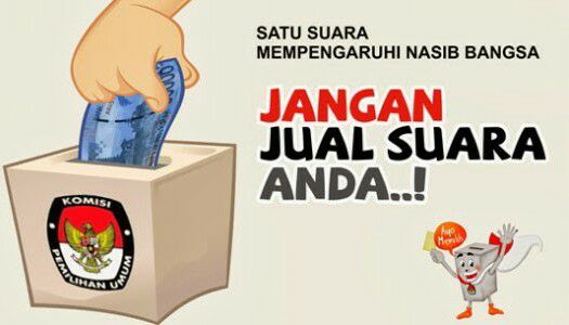 Money Politik, Memberi dan Menerima Penjara 2 Tahun