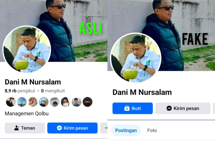 Awas Penipuan Mengatasnamakan H Dani M Nursalam!