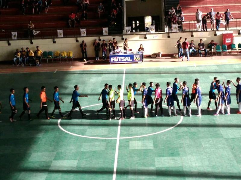 Empat Tim Berlaga di Pembukaan Futsal Championship PWI Cup Inhil 2017