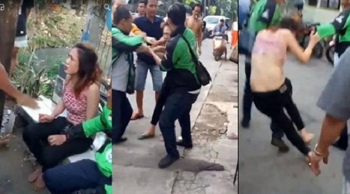 VIDEO: VIRAL! Driver Ojek Online Telanjangi dan Pukul 'Cewek Cakep', Pasalnya Bikin Geram