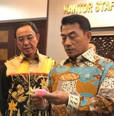 Bupati Inhil Sampaikan Permasalahan Kelapa Kepada Kepala Staf Presiden RI