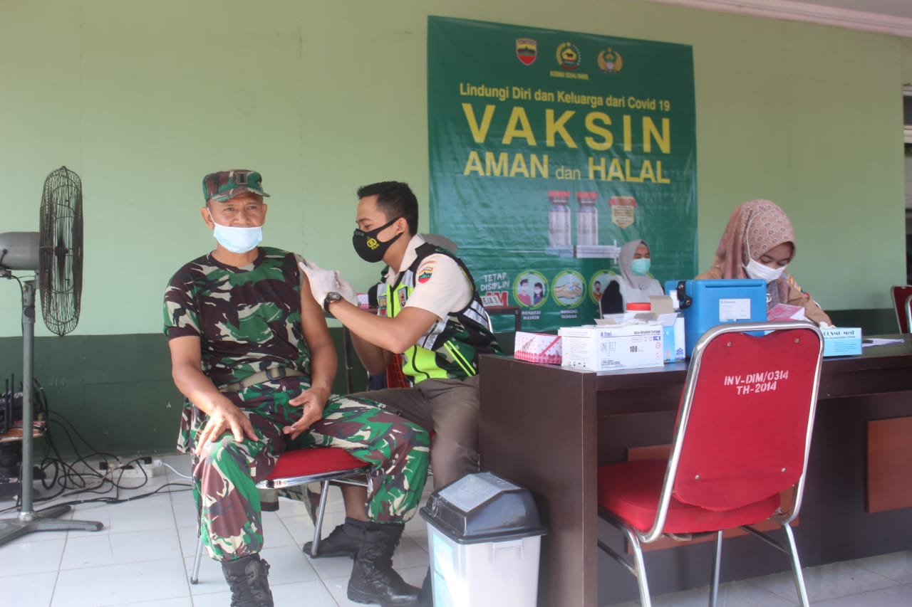 Kodim 0314 Inhil Selesaikan Vaksinasi Tahap II