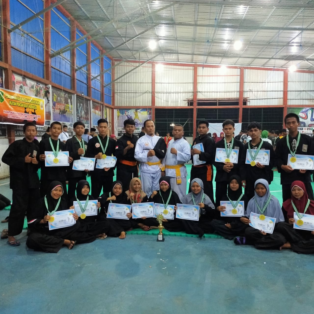 Borong 18 Medali, SMAN 1 Kateman Juara Umum Pencak Silat Daarul Rahman V Championship 2020