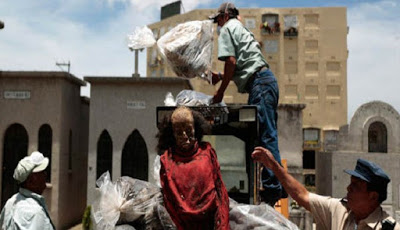 Mayat Diusir dari Kuburannya dan Dibuang ke Tempat Sampah