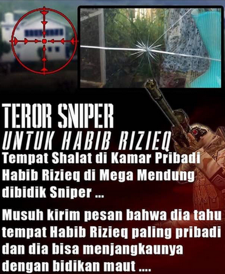 Kamar Ibadah Rizieq Syihab Dibidik Sniper, Ini Keterangan Polisi