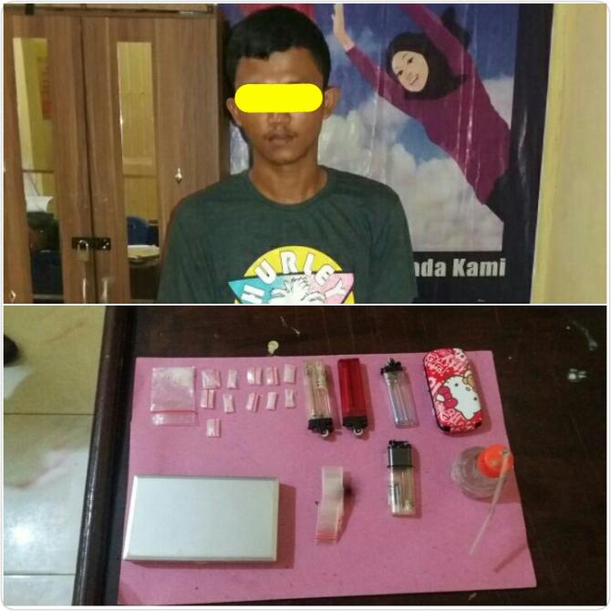 Sempat Buang Barang Bukti, Sat Narkoba Polres Rohil Ciduk Pengedar Shabu