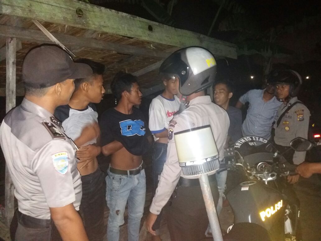 Tekan Angka Kriminalitas, Polsek Desa Tanah Merah melaksanakan K2YD