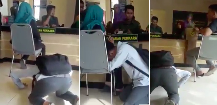 Digugat Cerai, Suami Bersujud di Kaki Istri, Menangis Meraung-raung