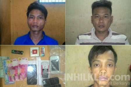 Polsek Tapung Amankan Tiga Tersangka Curamor, 