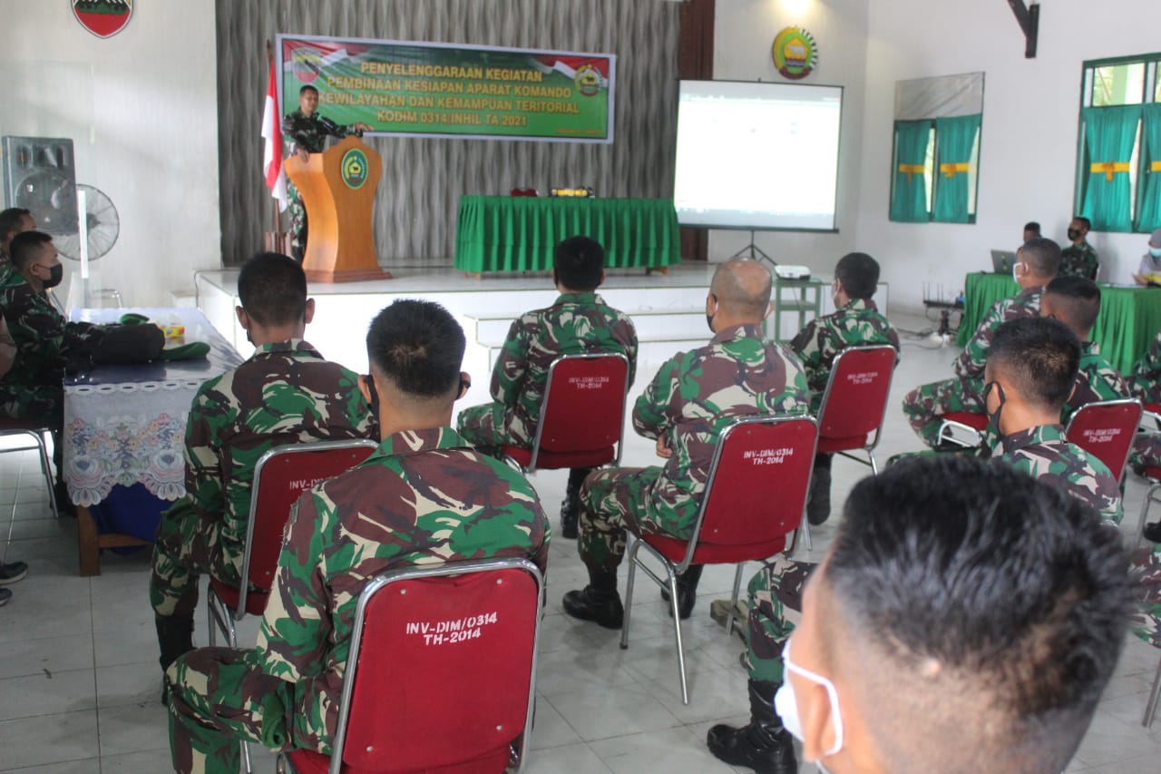 Kodim Gelar Pembinaan Kesiapan Komando Wilayah 2021