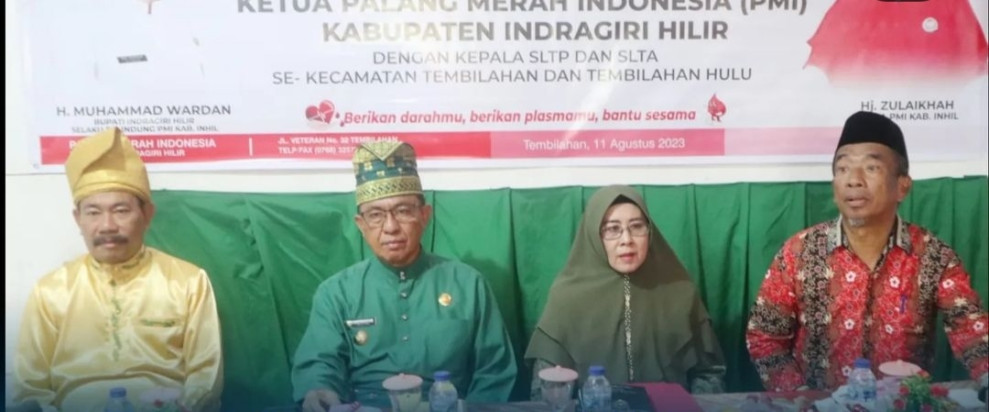 Bupati Hadiri Ramah Tamah PMI Inhil Bersama Kepala Sekolah