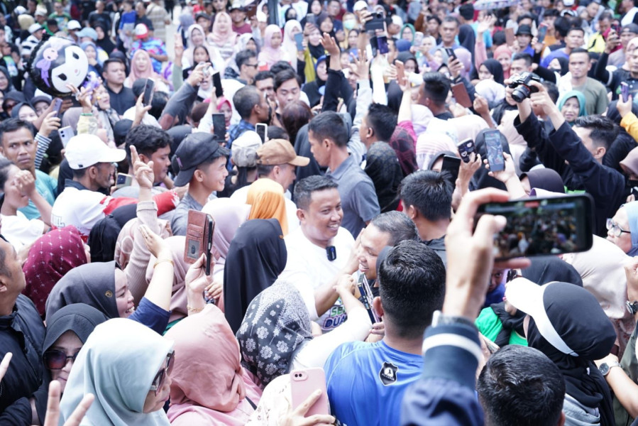 Serap Aspirasi di CFD Tembilahan, Fermadani Siap Perjuangkan UMKM Inhil