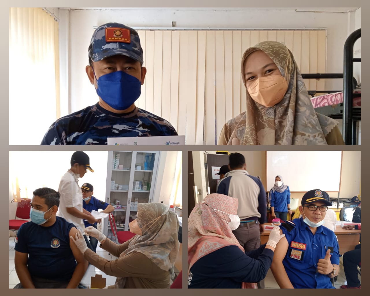 Pegawai DPKP Inhil Disuntik Vaksin Booster Tahap 3