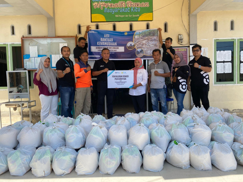 PLN Icon Plus Salurkan Bantuan Kepada Korban Banjir-Longsor di Pesisir Selaran
