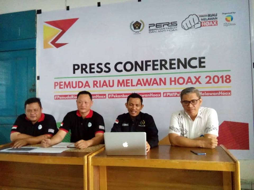 Semangat Sumpah Pemuda, PWI Pekanbaru Gelar Deklarasi Pemuda Riau Melawan Hoax