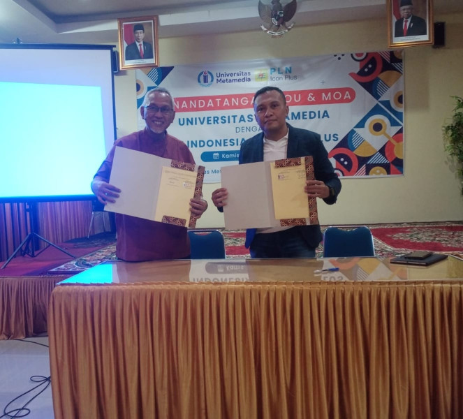MoU PLN Icon Plus dan Universitas Metamedia Bukti Nyata Dukungan untuk Pendidikan Vokasi TIK