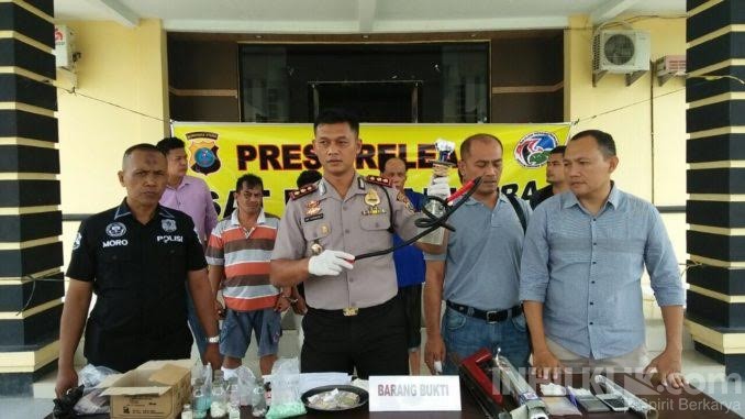 Polres Sergai Tangkap Bandar Sabu dan Extacy, Dua Orang terpaksa Dilumpuhkan