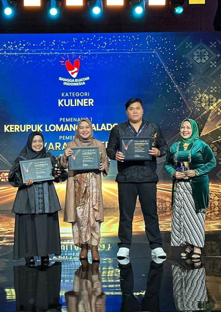 UMKM Kerupuk Lomang Balado UMMI Raih Juara Pertama BBI 2023