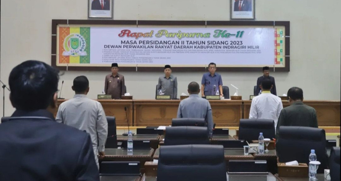 Bupati Hadiri Rapat Paripurna Masa Sidang II 2023 DPRD Inhil