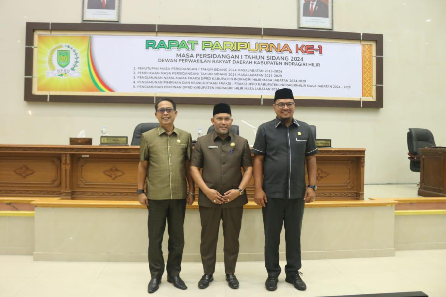 DPRD Inhil Gear Rapat Paripurna 1 Masa Persidangan 1 Tahun Sidang 2024