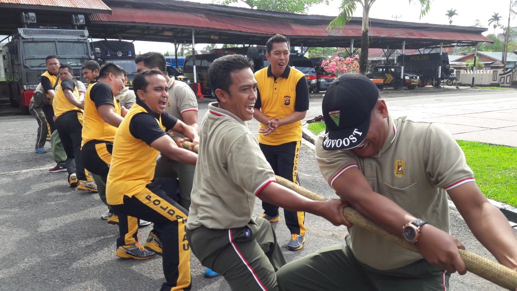Polres dan Kodim 0314/Inhil Gelar Olahraga Bersama