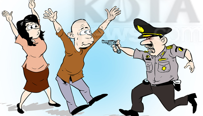 Gertak Dua Sejoli Yang Sedang Pacaran Dengan Berlagak Anggota, Akhirnya Di Tangkap Polisi
