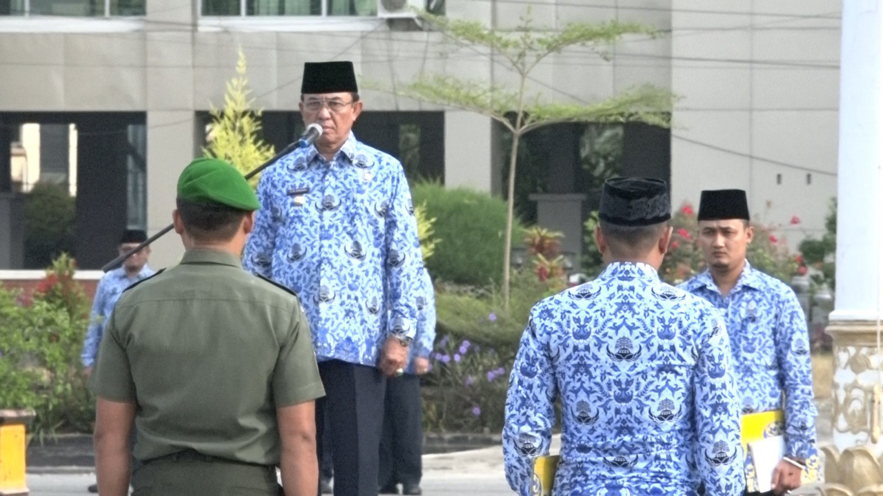 Bupati Inhil: Apel Hari Kesadaran Nasional Momentum Evaluasi Dan Tingkatkan Kinerja Aparatur