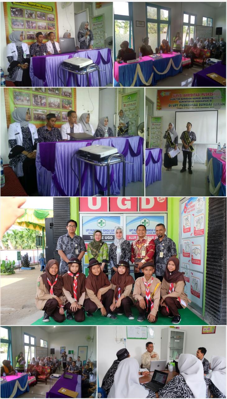 Puskesmas Sungai Iliran Dinilai Tim Akreditasi dari Kemenkes RI