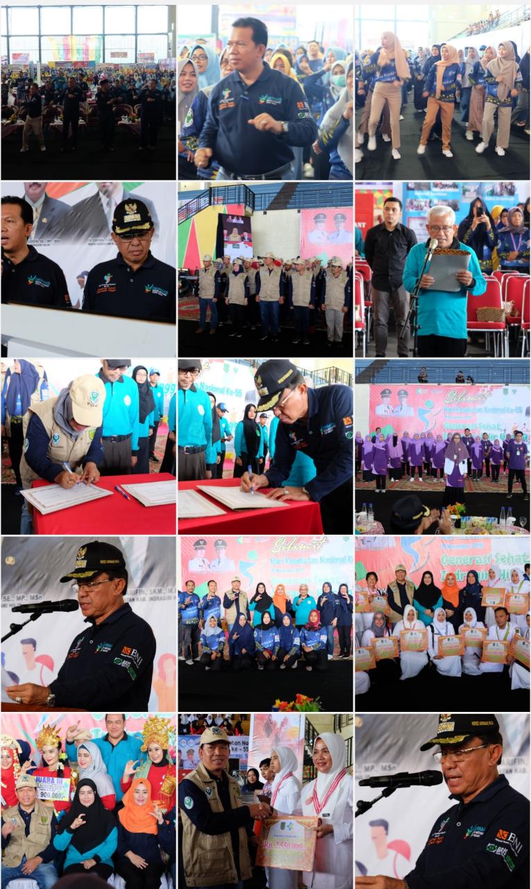 Puncak Perayaan HKN Dinkes Inhil 'Generasi Sehat, Indragiri Hilir Unggul'