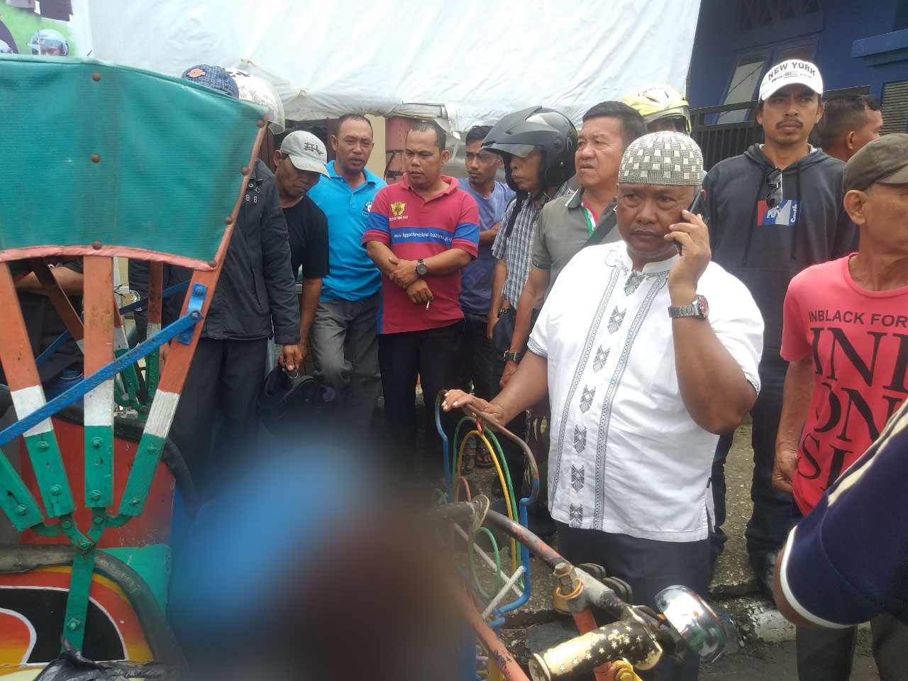 Tamjudin Nama Bapak yang Meninggal di Atas Becak di Sudirman Tembilahan