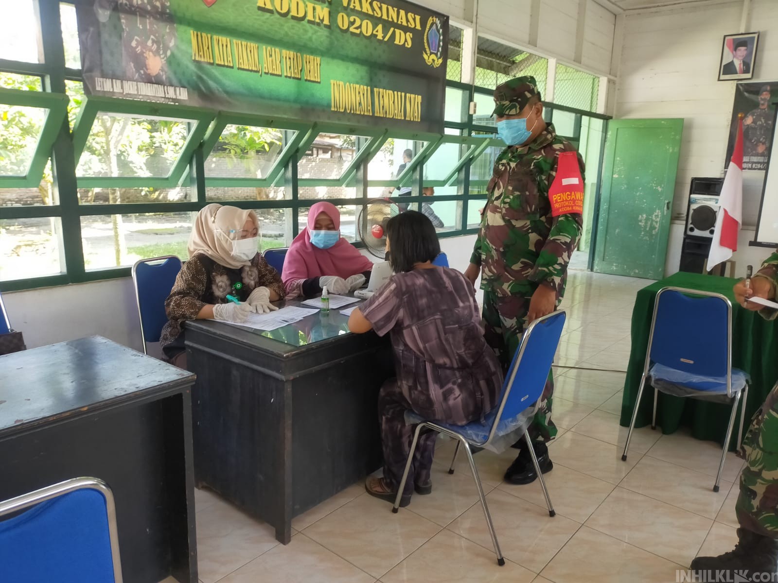 Kodim 0204/Deli Serdang laksanakan  Serbuan Vaksinasi  di Wilayah Kota Tebing Tinggi