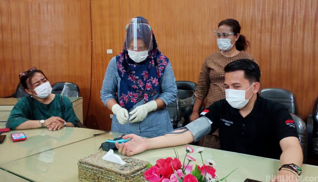 Ketua DPRD Sergai Riski Ramadhan Jalani Suntik Vaksin Sinovac Tahap I