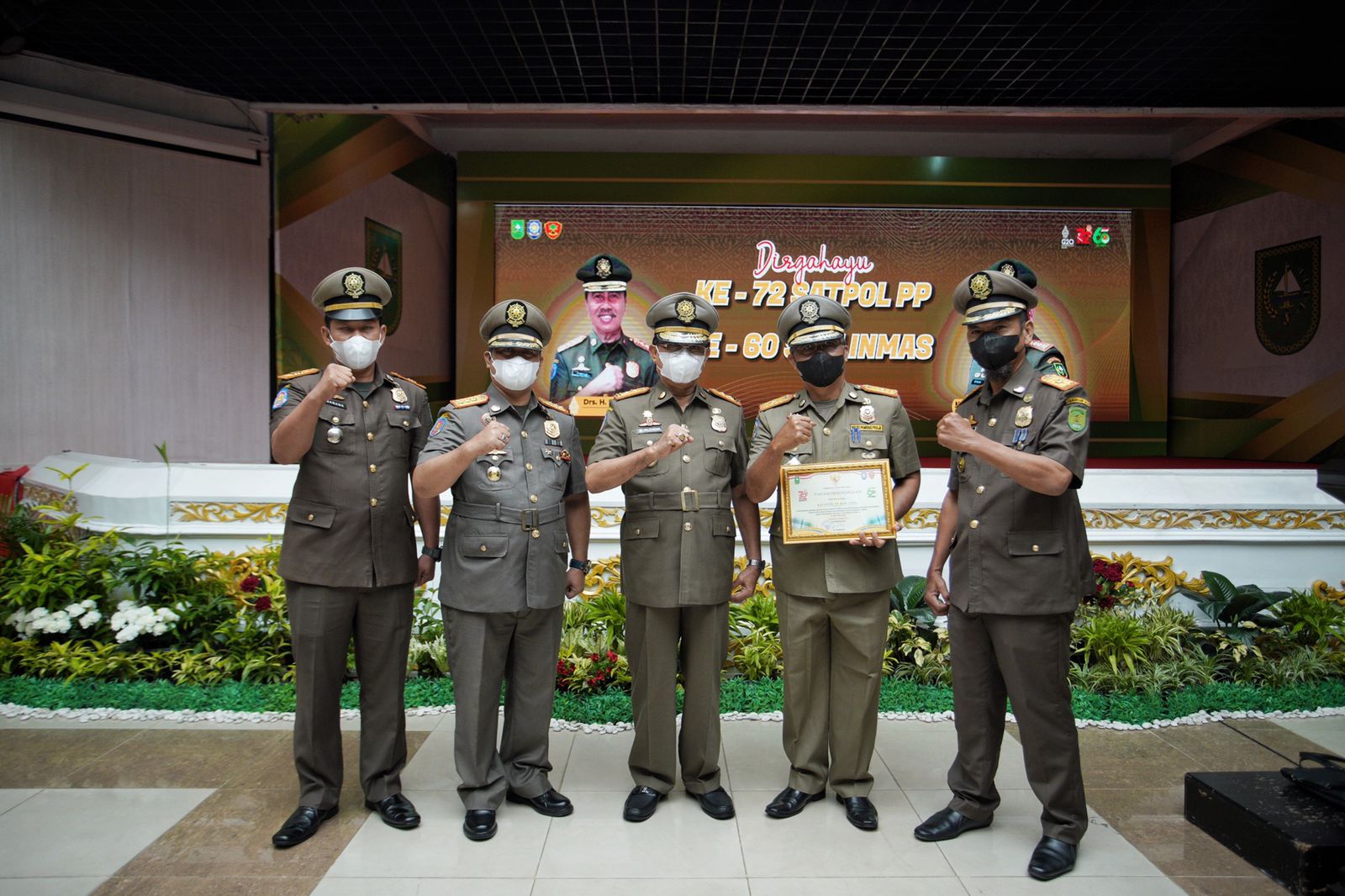Bupati Inhil Apresiasi HUT Satpol PP Ke 72 Provinsi Riau Tahun 2022