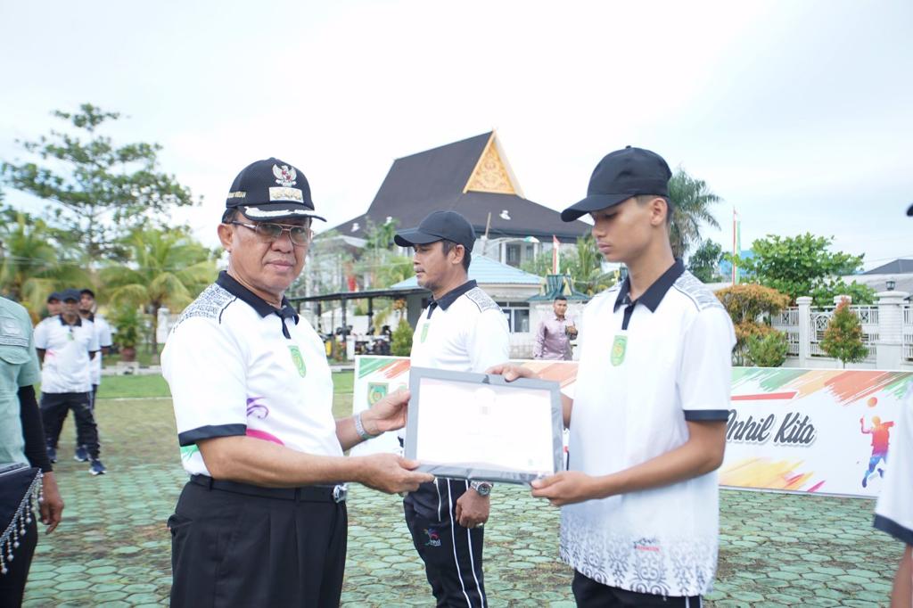 Bupati Inhil Pinta Popda-XV 2022 Riau Jadi Ajang Evaluasi Kwalitas Atlit