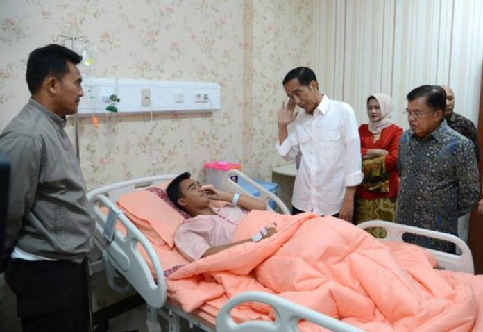 Jokowi Besuk Para Korban Ledakan Bom Bunuh Diri